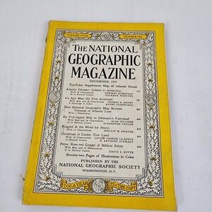 National Geographic Magazine December 1955 No Map